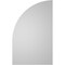 Ekena Millwork Quarter Round Top Right Surface Mount PVC Gable Vent w/ 2"W x 2"P Brickmould Sill Frame, 20"W x 32"H GVPQR20X3203SN - alternate 5